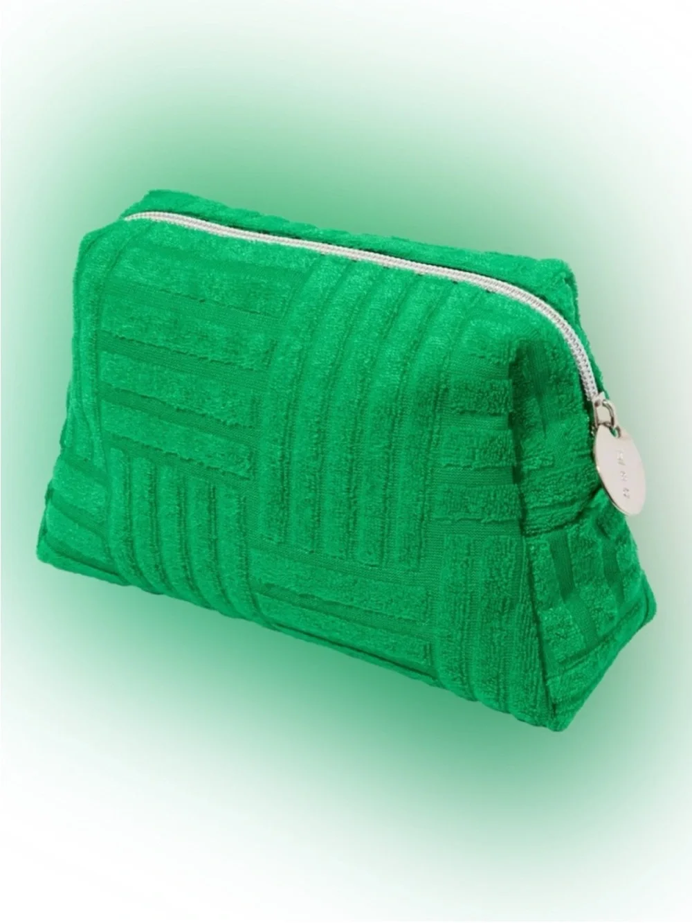 Sealed Ulta Beauty Green Textured Terry Cloth Cosmetic Pouch w/ 7 Makeup Bundle